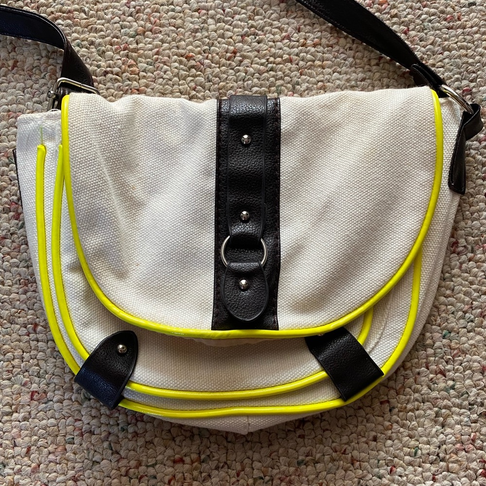 Neon White Crossbody Bag